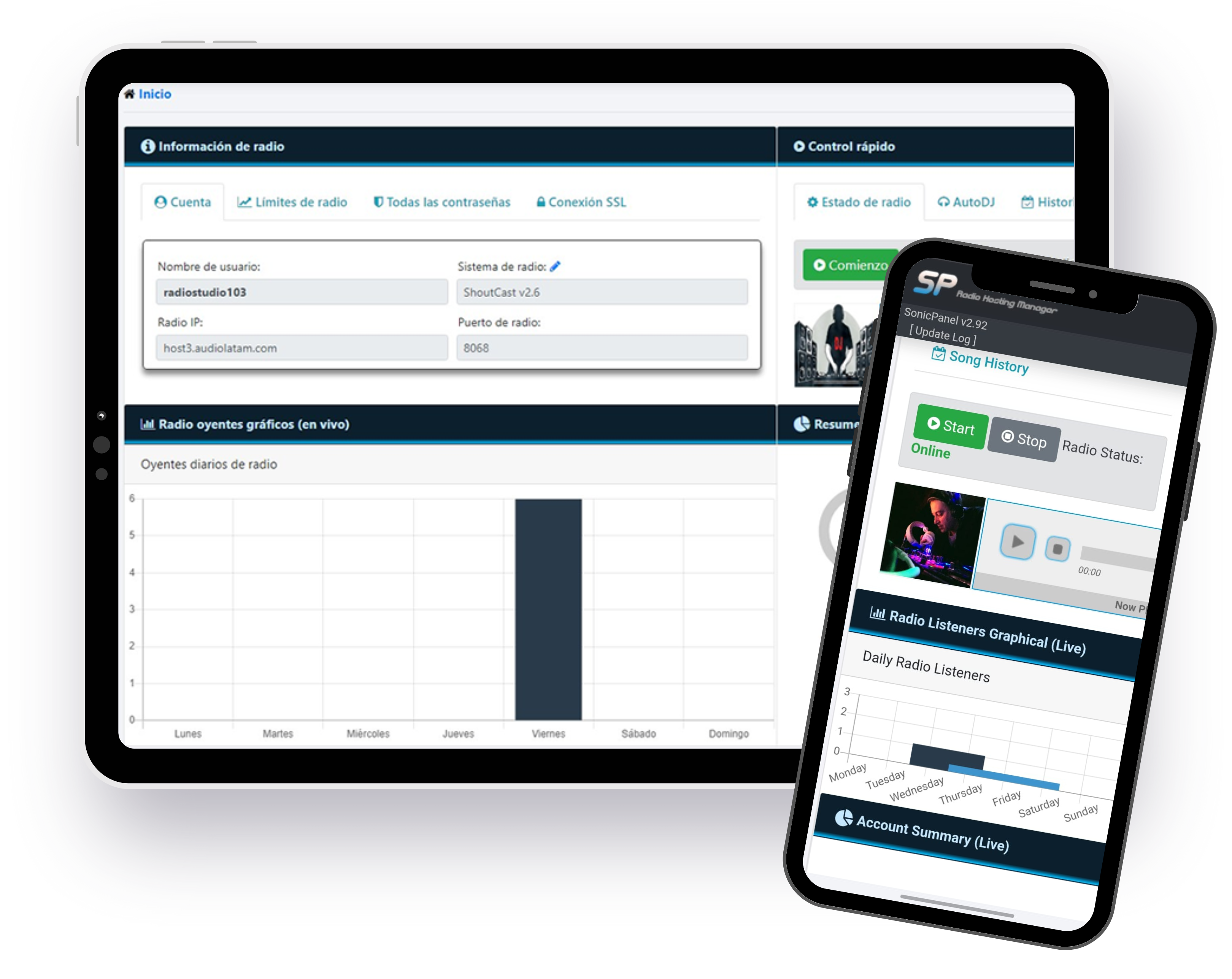 Streaming de Audio con SonicPanel